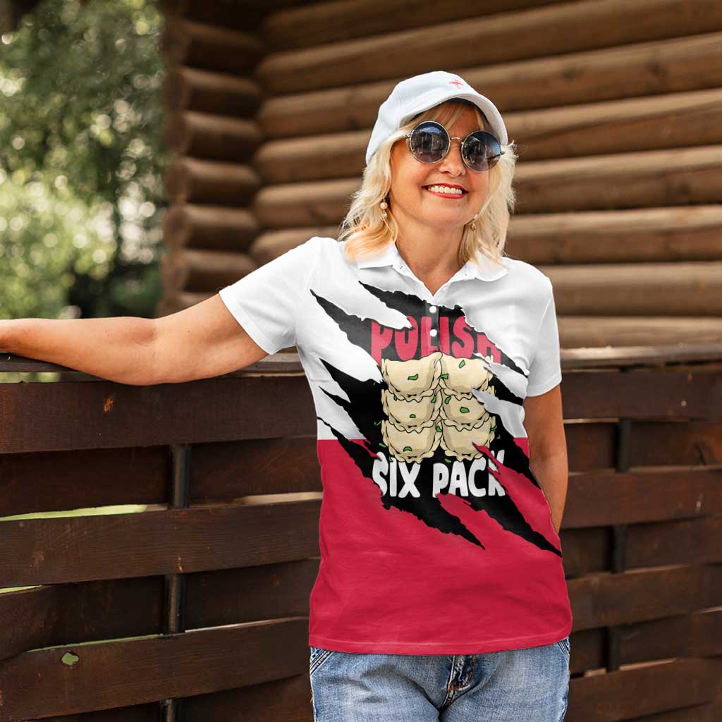 Polish Pierogi Six Pack Women Polo Shirt