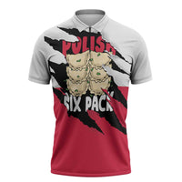 Polish Pierogi Six Pack Zipper Polo Shirt