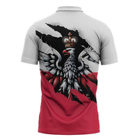 Polish Pierogi Six Pack Zipper Polo Shirt