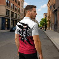Polish Pierogi Six Pack Zipper Polo Shirt
