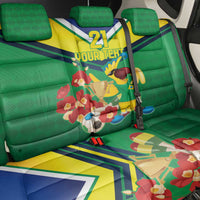 Brazil Canarinho Football Custom Back Car Seat Cover Bora Brasil! Go Brazil!