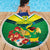 Brazil Canarinho Football Custom Beach Blanket Bora Brasil! Go Brazil!