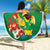 Brazil Canarinho Football Custom Beach Blanket Bora Brasil! Go Brazil!
