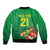 Brazil Canarinho Football Custom Bomber Jacket Bora Brasil! Go Brazil!