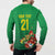Brazil Canarinho Football Custom Button Sweatshirt Bora Brasil! Go Brazil!