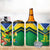 Brazil Canarinho Football Custom 4 in 1 Can Cooler Tumbler Bora Brasil! Go Brazil!