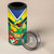 Brazil Canarinho Football Custom 4 in 1 Can Cooler Tumbler Bora Brasil! Go Brazil!