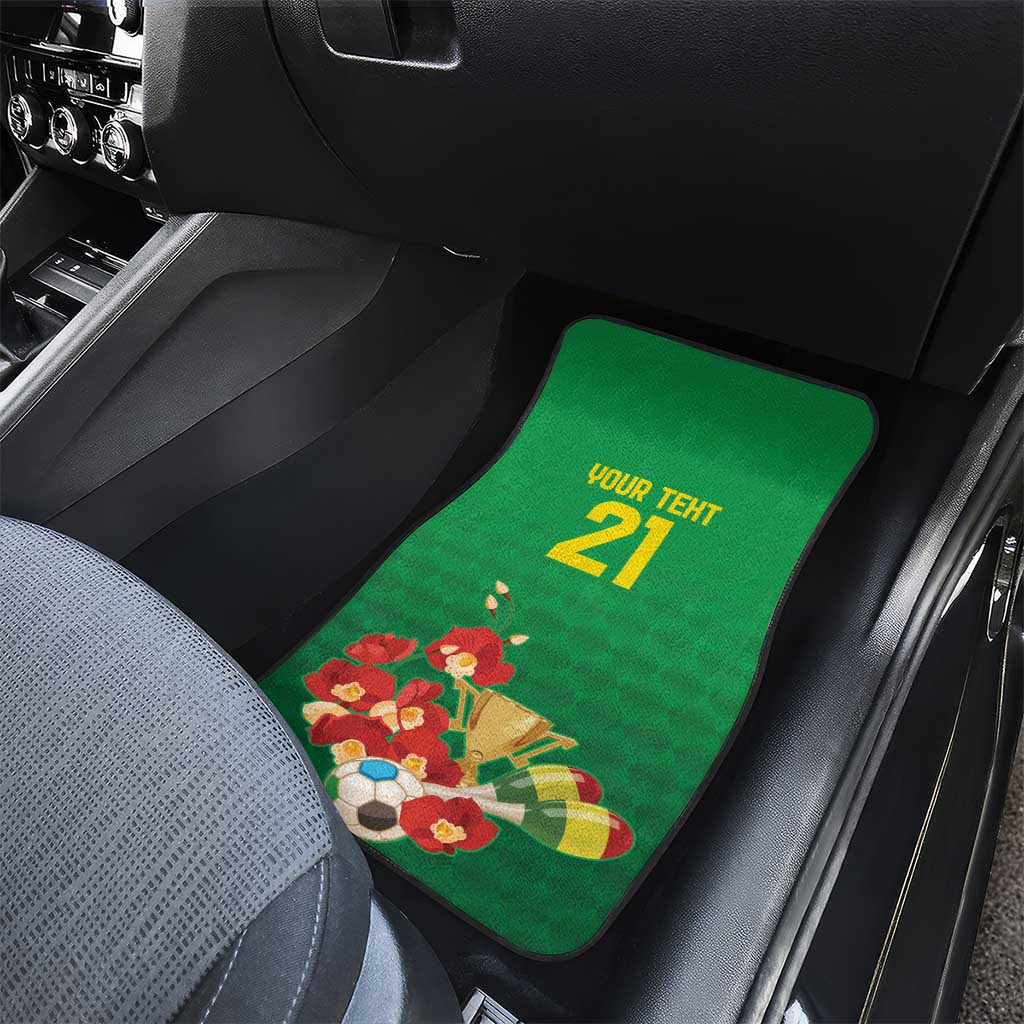 Brazil Canarinho Football Custom Car Mats Bora Brasil! Go Brazil!