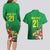 Brazil Canarinho Football Custom Couples Matching Long Sleeve Bodycon Dress and Hawaiian Shirt Bora Brasil! Go Brazil!