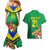 Brazil Canarinho Football Custom Couples Matching Mermaid Dress and Hawaiian Shirt Bora Brasil! Go Brazil!