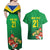 Brazil Canarinho Football Custom Couples Matching Off Shoulder Maxi Dress and Hawaiian Shirt Bora Brasil! Go Brazil!