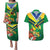 Brazil Canarinho Football Custom Couples Matching Puletasi and Hawaiian Shirt Bora Brasil! Go Brazil!