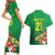 Brazil Canarinho Football Custom Couples Matching Short Sleeve Bodycon Dress and Hawaiian Shirt Bora Brasil! Go Brazil!
