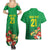 Brazil Canarinho Football Custom Couples Matching Summer Maxi Dress and Hawaiian Shirt Bora Brasil! Go Brazil!