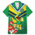 Brazil Canarinho Football Custom Family Matching Mermaid Dress and Hawaiian Shirt Bora Brasil! Go Brazil!