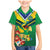 Brazil Canarinho Football Custom Family Matching Mermaid Dress and Hawaiian Shirt Bora Brasil! Go Brazil!