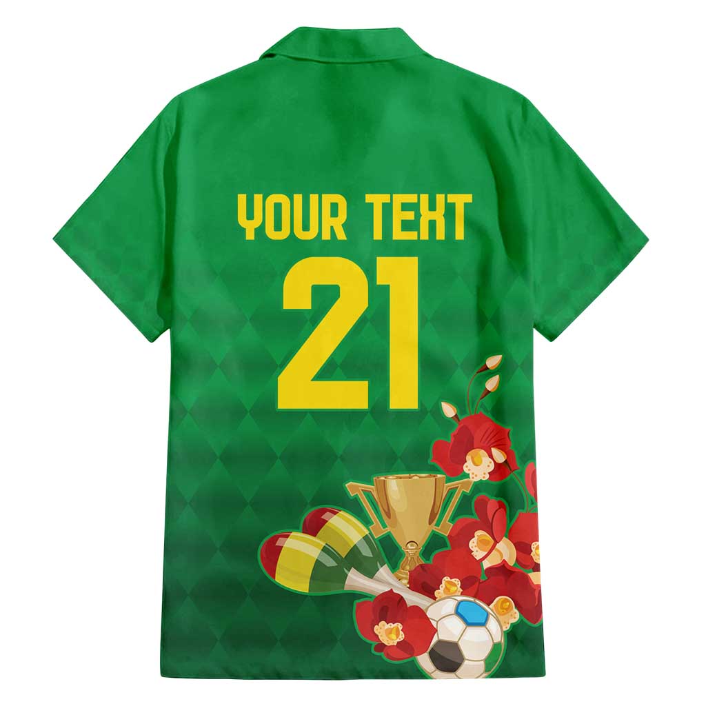 Brazil Canarinho Football Custom Family Matching Puletasi and Hawaiian Shirt Bora Brasil! Go Brazil!