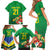 Brazil Canarinho Football Custom Family Matching Short Sleeve Bodycon Dress and Hawaiian Shirt Bora Brasil! Go Brazil!