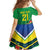 Brazil Canarinho Football Custom Family Matching Summer Maxi Dress and Hawaiian Shirt Bora Brasil! Go Brazil!