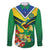 Brazil Canarinho Football Custom Family Matching Summer Maxi Dress and Hawaiian Shirt Bora Brasil! Go Brazil!