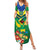 Brazil Canarinho Football Custom Family Matching Summer Maxi Dress and Hawaiian Shirt Bora Brasil! Go Brazil!
