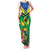 Brazil Canarinho Football Custom Family Matching Tank Maxi Dress and Hawaiian Shirt Bora Brasil! Go Brazil!