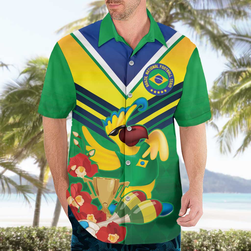Brazil Canarinho Football Custom Hawaiian Shirt Bora Brasil! Go Brazil!