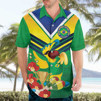 Brazil Canarinho Football Custom Hawaiian Shirt Bora Brasil! Go Brazil!
