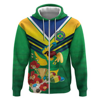 Brazil Canarinho Football Custom Hoodie Bora Brasil! Go Brazil!