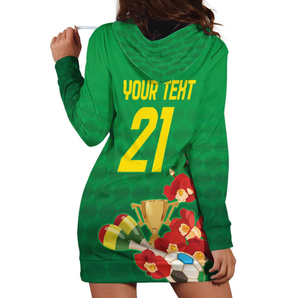 Brazil Canarinho Football Custom Hoodie Dress Bora Brasil! Go Brazil!