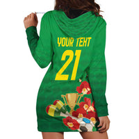 Brazil Canarinho Football Custom Hoodie Dress Bora Brasil! Go Brazil!