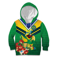 Brazil Canarinho Football Custom Kid Hoodie Bora Brasil! Go Brazil!
