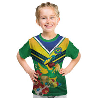 Brazil Canarinho Football Custom Kid T Shirt Bora Brasil! Go Brazil!