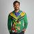 Brazil Canarinho Football Custom Long Sleeve Polo Shirt Bora Brasil! Go Brazil!