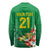 Brazil Canarinho Football Custom Long Sleeve Shirt Bora Brasil! Go Brazil!