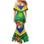 Brazil Canarinho Football Custom Mermaid Dress Bora Brasil! Go Brazil!