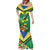 Brazil Canarinho Football Custom Mermaid Dress Bora Brasil! Go Brazil!
