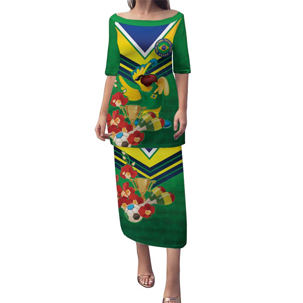 Brazil Canarinho Football Custom Puletasi Bora Brasil! Go Brazil!