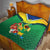Brazil Canarinho Football Custom Quilt Bora Brasil! Go Brazil!