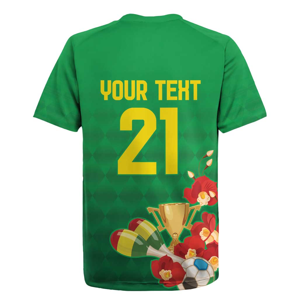Brazil Canarinho Football Custom Rugby Jersey Bora Brasil! Go Brazil!