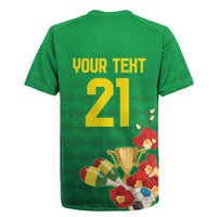 Brazil Canarinho Football Custom Rugby Jersey Bora Brasil! Go Brazil!