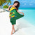 Brazil Canarinho Football Custom Sarong Bora Brasil! Go Brazil!