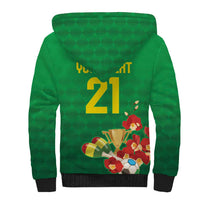Brazil Canarinho Football Custom Sherpa Hoodie Bora Brasil! Go Brazil!