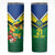Brazil Canarinho Football Custom Skinny Tumbler Bora Brasil! Go Brazil!