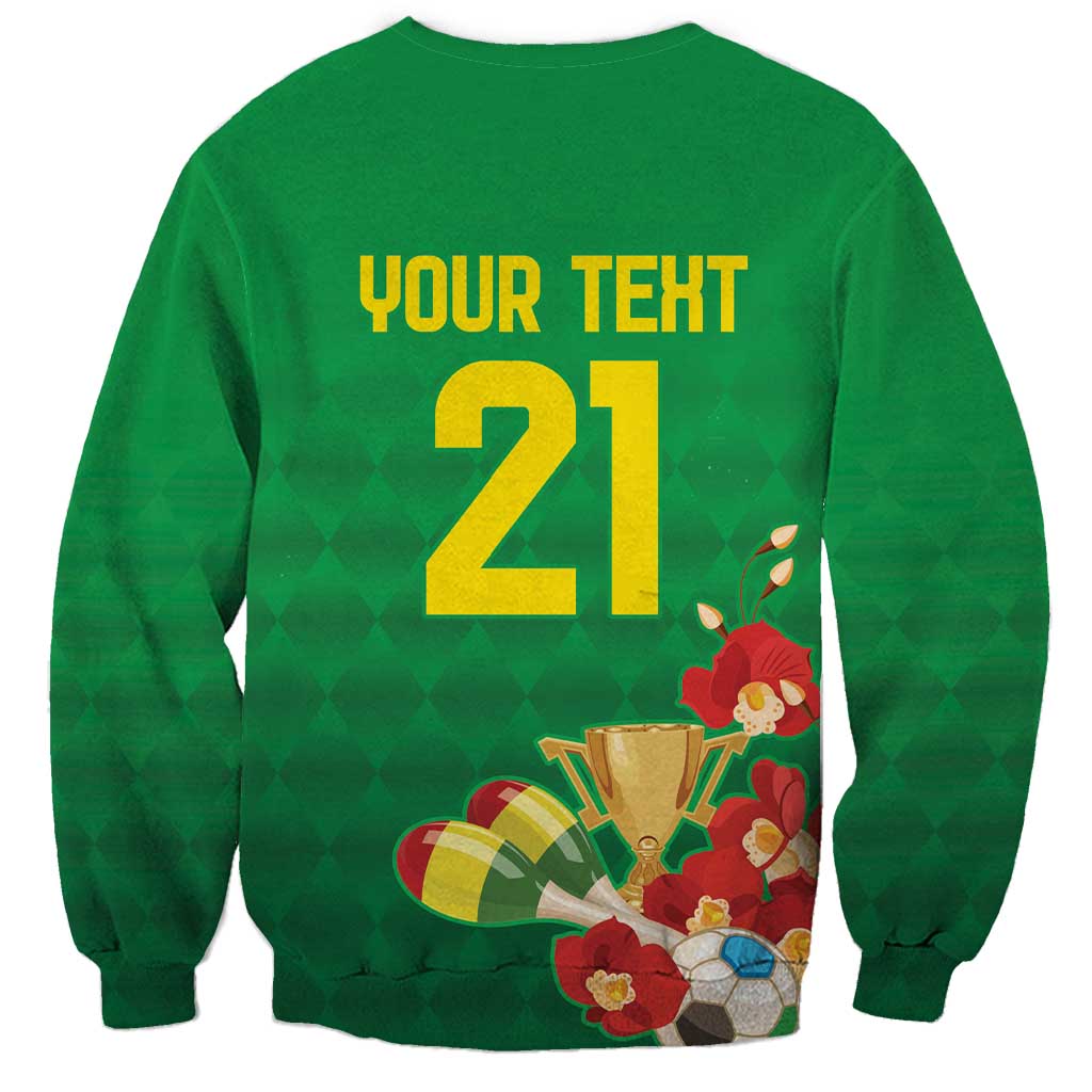 Brazil Canarinho Football Custom Sweatshirt Bora Brasil! Go Brazil!