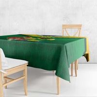 Brazil Canarinho Football Custom Tablecloth Bora Brasil! Go Brazil!