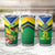 Brazil Canarinho Football Custom Tumbler Cup Bora Brasil! Go Brazil!