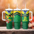 Brazil Canarinho Football Custom Tumbler With Handle Bora Brasil! Go Brazil!