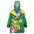 Brazil Canarinho Football Custom Wearable Blanket Hoodie Bora Brasil! Go Brazil!