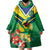 Brazil Canarinho Football Custom Wearable Blanket Hoodie Bora Brasil! Go Brazil!